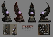 Concept art of the Warp gate orb holders