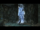 Raziel freezes a waterfall.