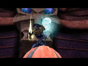 Cutscene: First altar activation (Blue version)