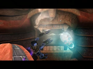 Cutscene: First altar activation (Blue version)