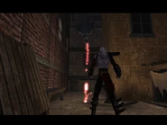 Sebastian's extended Jump allows him to escape