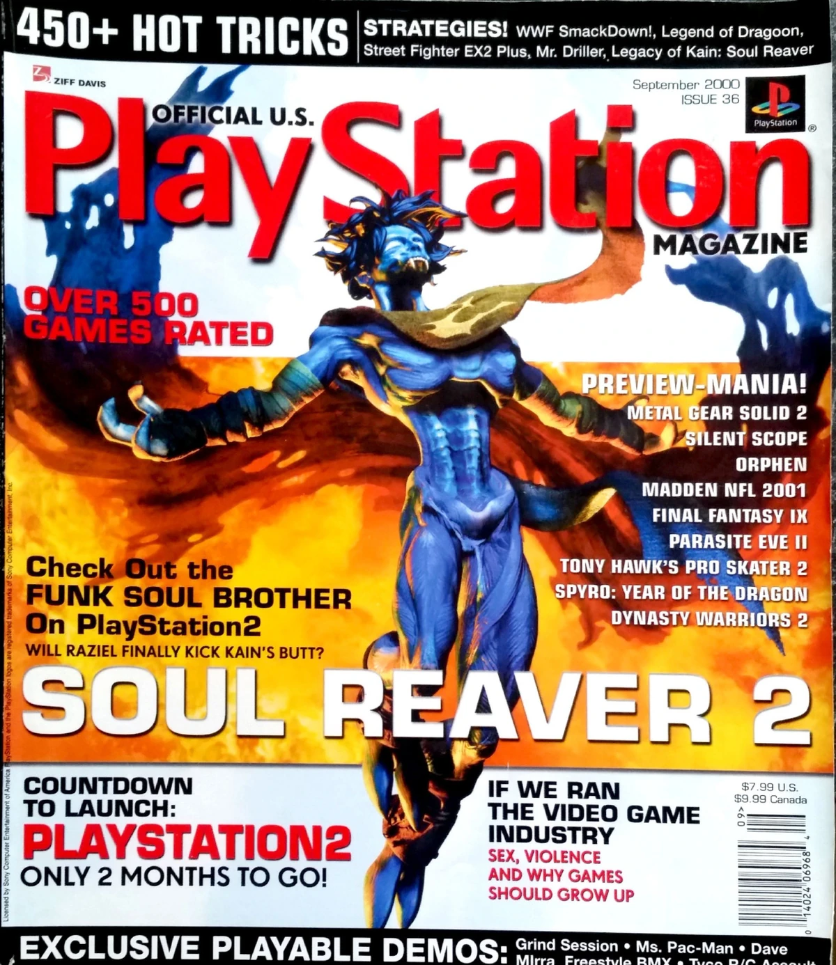 PLAYSTATION MAGAZINE 7 - Tekken 3, Porsche Challenge, Legacy Of Kain - État Correct