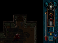 Kain uses mist to cross a grate in Blood Omen