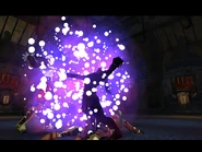 Kain absorbs Faustus' Jump Dark Gift