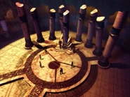 The Pillars area in the introduction cutscene