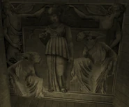 The Cathedral's Sculpture of some crested beings