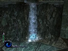 Raziel freezes a waterfall.