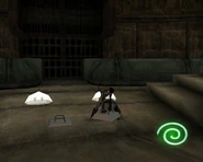 Raziel activating the rotatable switches