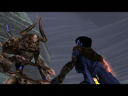 Lightning Demon confronts Raziel in game