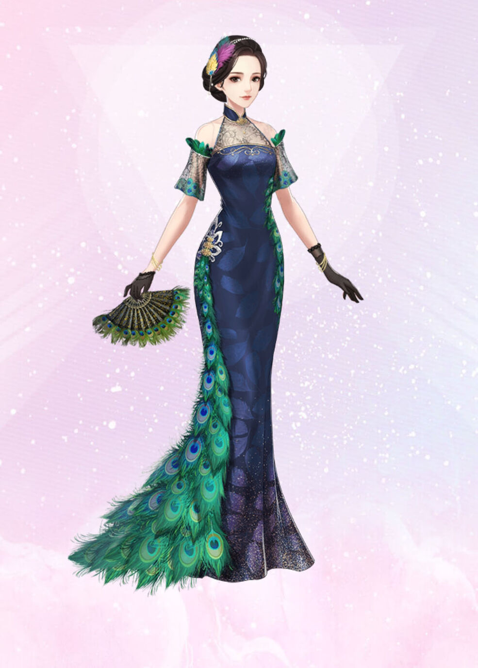 Green Feather Dress Legend Of The Phoenix Wiki Fandom