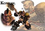Character information page.