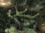 Shana gets stuck in the mud.