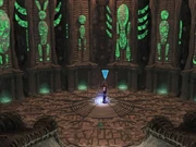 A room with symbolic drawings of species from the .