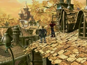 Lavitz showing Dart his "treasure", the beautiful view on Indels Castle.