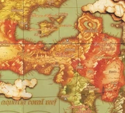 Tiberoa on the map of , with  to the east , the  to the west and  to the north.