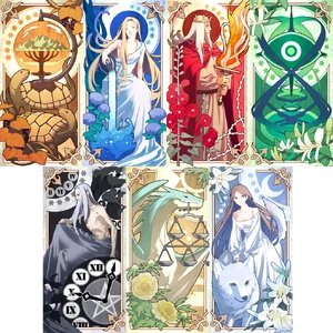 The Sept-Terrion depicted by the Master Arts in Ao no Kiseki'"`UNIQ--ref-00000000-QINU`"' (Earth, Water, Fire, Wind) on top