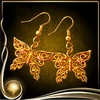 Yellow Butterfly Earrings