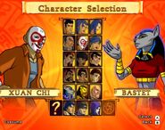 Character Selection.