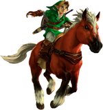 OoT3D Link and Epona Artwork