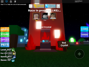 Pets Crystals Legends Of Speed Wiki Fandom - legend of speed roblox codes fandom