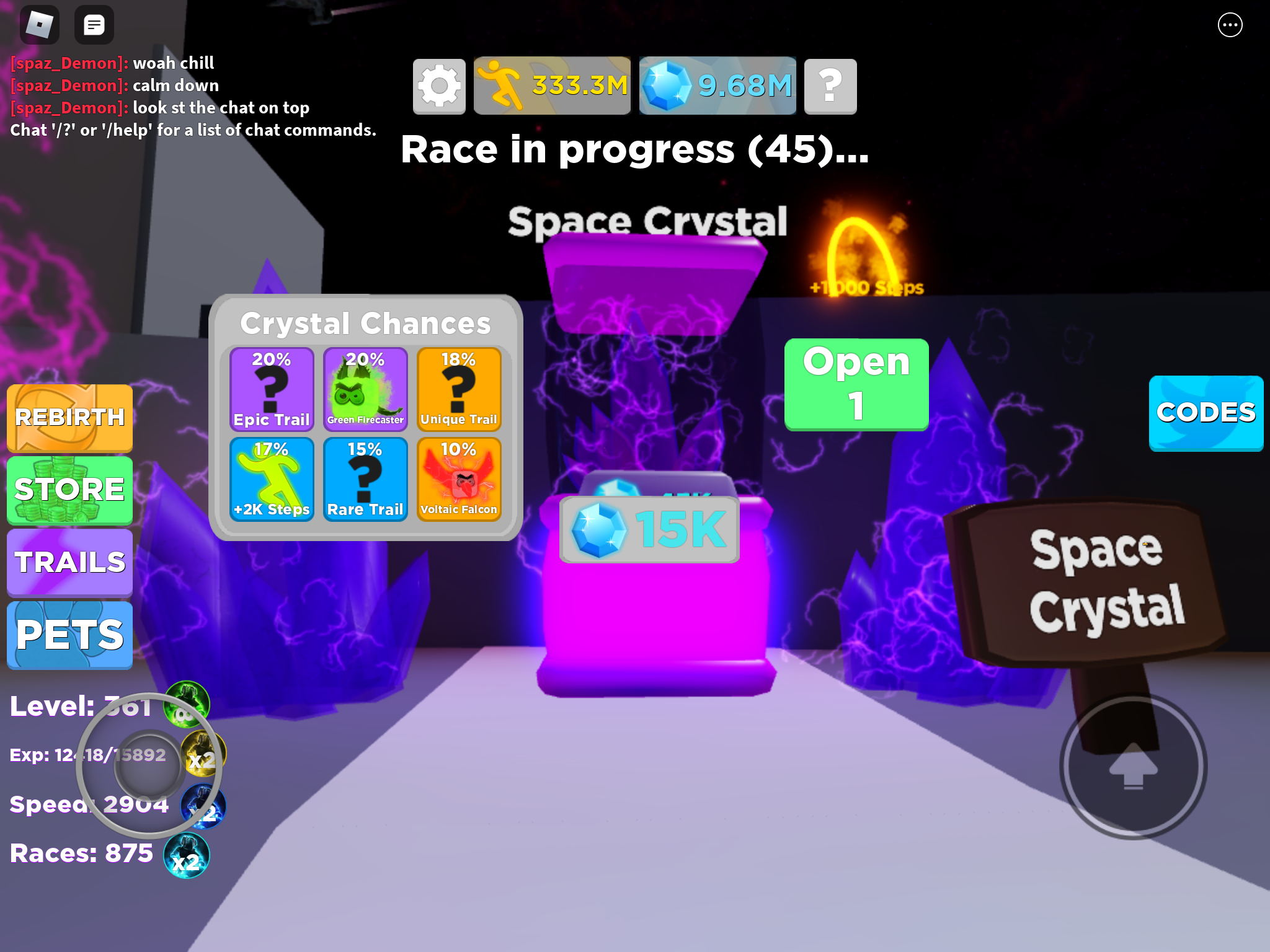 Space Crystal Legends Of Speed Wiki Fandom - space legends of speed roblox