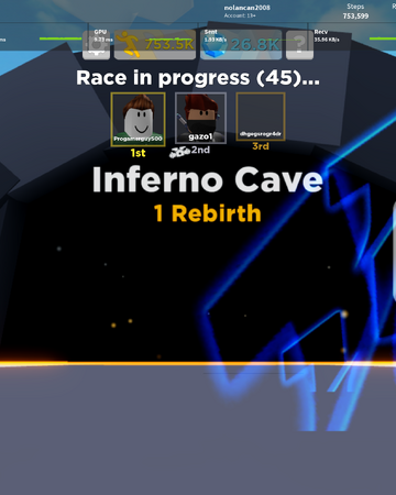 Inferno Cave Legends Of Speed Wiki Fandom - roblox codes for legends of speed wiki