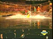 "Swim the Rope Over" moat