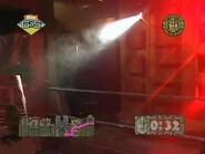 Nick from The Leopard-Skin Cloak of Annie Oakley exits the Laser Light Room. Note the disco effect generator on the left of the picture.