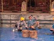 Kirk slips after the first temple game finished.