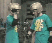 Green Monkeys High Five.gif