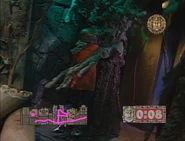 Kendra from The Golden Stallion of Ali Baba encounters a Temple Spirit (the third and final Temple Guard).