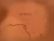 Efoua on the Map of Africa in the Legend