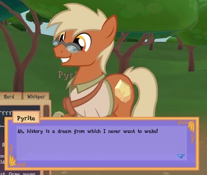 Pyrite lost in his dreams