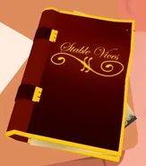 Book "Stable Vices" found on the bedside table