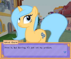 Astral expressing much apathy for Midnight's plight.