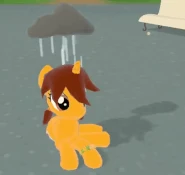 Raincloud Sample.gif (1.44 MB) The Raincloud Hat equipped on a pony
