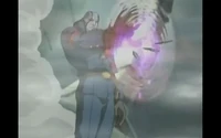 Destro summoning an electromagnetic field from his hand to deflect an attack away from him.