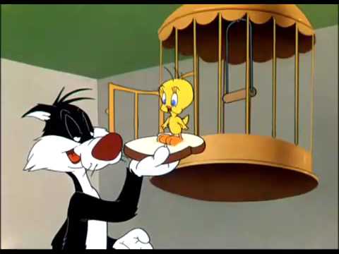 sylvester the cat eating tweety bird