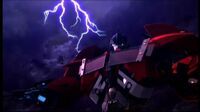 Optimus with lightning