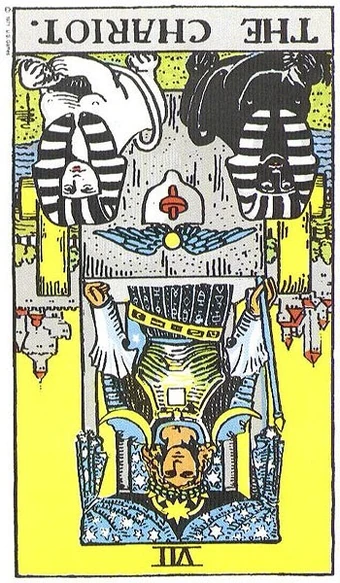 The Reversed Chariot Arcana