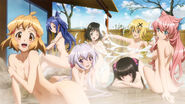 Seven Naked Symphogear Heroines in the Hot Bath