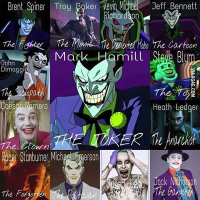 Joker's MANY faces