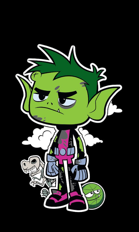 teen titans beast boy chibi