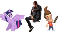 Jimmy Neutron with his Team/Allies, Twilight Sparkle and Delsin Rowe