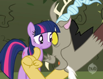 Discord disturbingly touches Twilight Sparkle!