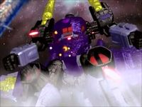 Galvatron shot at