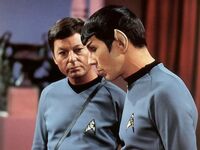 Spock and mccoy talking