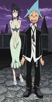 Soul Eater Episode 18 SD - Black Star and Tsubaki at party