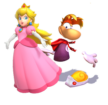 Peach and Rayman