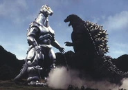 MechaGodzilla Two about to fight Godzilla